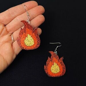 FIRE Dangle Earrings